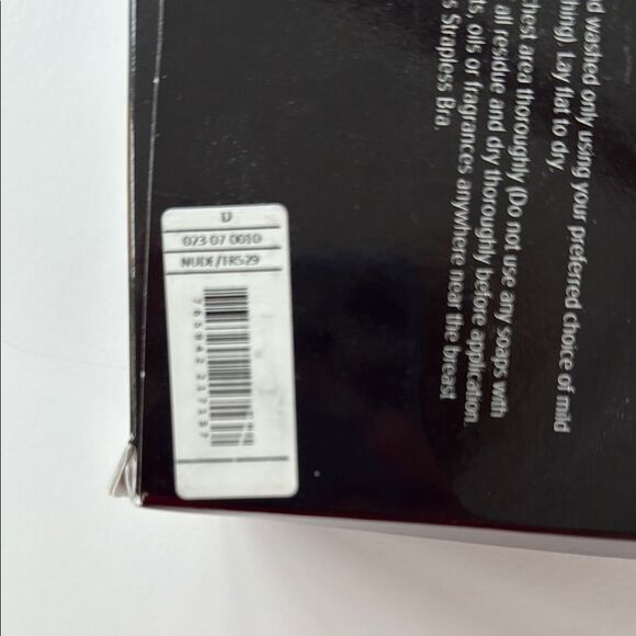 LINGERIE SOLUTIONS BACKLESS STRAPLESS BRA NUDE STICK ON D CUP - Picture 2 of 7